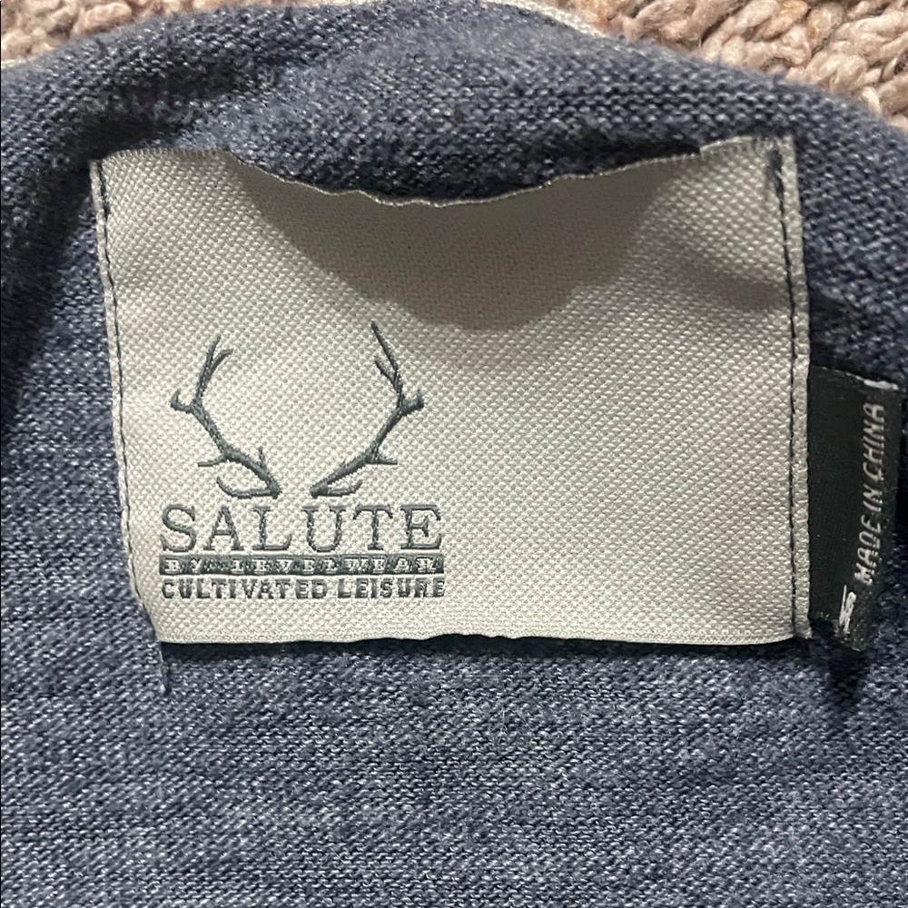 Men's Blue Cardigan Sweater